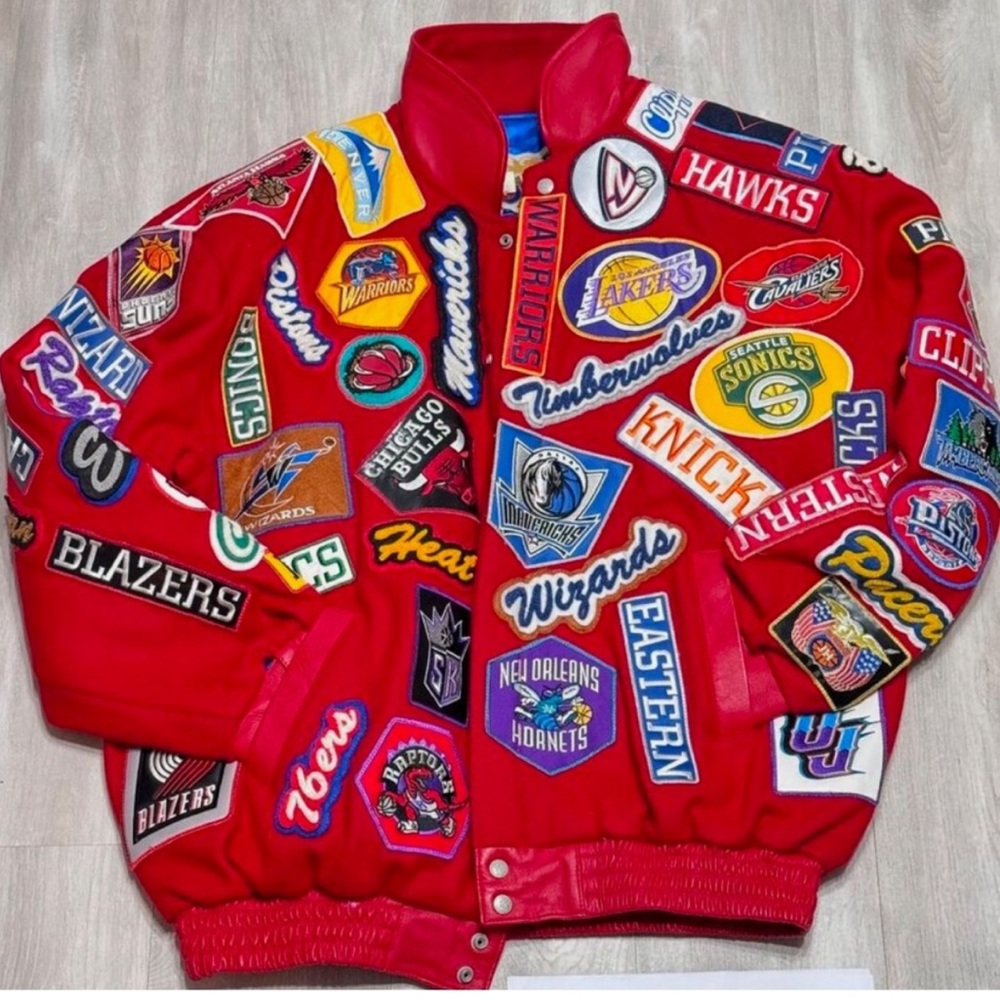 NEW VINTAGE JEFF HAMILTON RED LEATHER JACKET